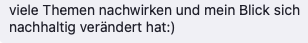 Feedback einer Teilnehmerin zum Lehrgang